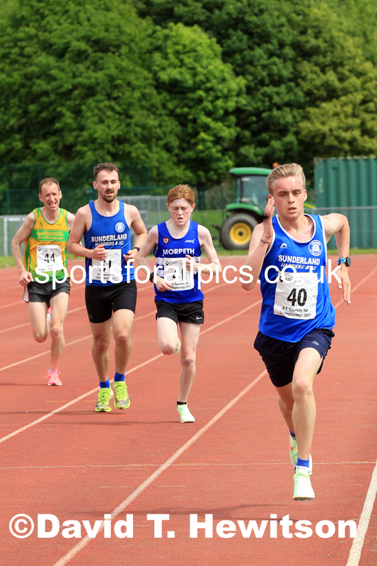 2022 North Eastern Counties AA 10000 metres Champs., Chester le Street, Sat,. May 21st. Photo: David T. Hewitson/Sports for All Pics